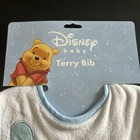 Winnie The Pooh Disney Baby Terry Bib Blue New