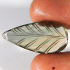 Carved Fluorite 100  Natural Unique Pear Cabochon 18 60cts  Loose Gemstone