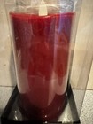New Luminara Red Pillar Candle 3  X 6 5  Flameless Flickering Timer Real Wax