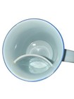 Vtg Tea Cup With Lid Built In Infuser Blue And White Flower Japanese Colbolt Blu