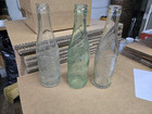 3 Vintage 1947 Dr  Pepper Bottles Good For Life 2 Clear 1 Green 6 1 2 Oz 