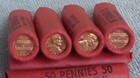 1972-s   original Vintage Rolls  Uncirculated Lincoln Cent Roll -  Pennies