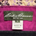 Eddie Bauer Womens Magenta Purple Utility Field Jacket Size L Full Zip Cargo