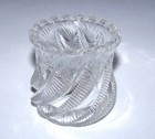Antique Clear Glass Toothpick Holder Eapg - Ornate