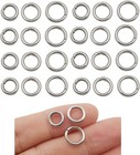 10 Silver Jump Rings 8-10mm Split Rings Thick Rings Wholesale Jewelry Findings