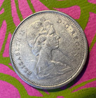 1966  Canada 25 Cents   Silver Quarter  800   Queen Elizabeth