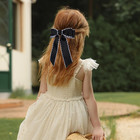 5 Inch Hair Bow Clips Edged Grosgrain Ribbon Hairpins Handmade Hair Accessories