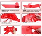 30 Inch Giant Red Car Bow - Extra Large Birthday 1 Count  pack Of 1   Red