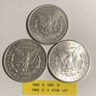 1900 1901 1902 All O-morgan Silver Dollar 3 Coin Lot -future Numismatic Value       