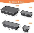 25pcs 4size Plastic Drawer Organizer Set Versatile Organizer Tool Storage Bins