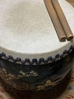 Drum Japanese Drum Antique Wooden Carved Dragon Carving Object Old Tools Antique