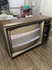 Vintage 1983 Zenith 19in Crt Tv Tube Retro Gaming Model Sz1927w Woodgrain Siding