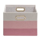 Lambs   Ivy Pink Ombre Foldable collapsible Storage Bin basket
