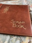 Unused Vtg String Tied Springfield Brown Scrapbook 12 x 12  Album  28 Pages