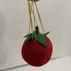 Vintage Tomato Pin Cushion Hanging 3 Inch Red