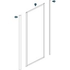Ogomondo 2-sided Transparent Shower Cabin 140x90   Acrylic Shower Plate 