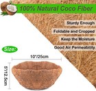 2pc 10  Coco Liners Coconut Fiber Plant Basket Liner For Garden Planter Flower