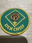 Boy Scout Den Chief  Position Patch Green Background Yellow