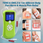 Tens Unit Massager Electrotherapy Muscle Stimulator Pain Reliever Therapy Otc De
