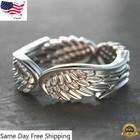 Gorgeous Angel Wings Women Wedding Ring 925 Silver Filled Jewelry Ring Sz 6-10