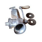 Vintage Cast Iron Hand Crank Meat Grinder Food Chopper W  2 Blades Usa Made