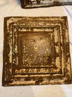 Two 12x12 Rustic Antique Tin Metal Ceiling Tiles 