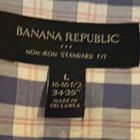 Banana Republic Men s Non-iron Check Dress Shirt Standard Fit L Blue Pink