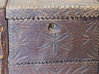 Vintage Tramp Art Box 1934 Signed Paul Venuto Antique Style Chip Carved Folk Art