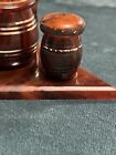 Vintage Bakelite Salt And Pepper Shakers  With Bowl All Bakelite See Through