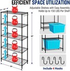 Workpro 30 x14 x 60  Storage Shelves 5 Tier Metal Shelving Unit Garage Wire Rack