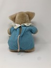 Girl Pig Stuffed Animal Applause - Blue Jumper Lace Collar Vintage Plush