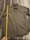 Untuckit Slim Fit Mens Xl Gray Button Down Long Sleeve Dress Shirt Office