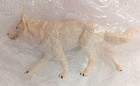 2026 Detailed Adult Wolf Walking 4 9  Long Hard Plastic Material Painted Feature