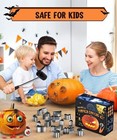 Pumpkin Punchers   Carving Tool Kit For Kids   Adults 22 Stainless Steel Shapes