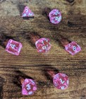 Pink Poly D d Dice Set 