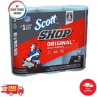 Blue Shop Towel Cleaning Wipes 3-pack   Bundle Of 9 Rolls