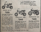 1971 Kawasaki Motorcycle Coyote Dyna-mite Bushmaster Vintage Newspaper Print Ad
