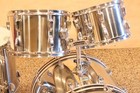 Ludwig Stainless Steel 4pc Drum Set Kit Hollywood Vintage 1970 s 22 16 13 12 