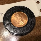 1994-d Lincoln Cent Encased Good Luck Charm Token