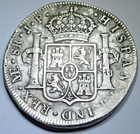 1805 Double Struck Mint Error Shipwreck Spanish Peru 8 Reales Dollar Xf-au Coin