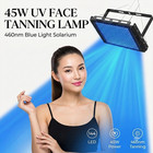 Facial Tanning Lamp Portable 144 Led Blue Light Solarium Machine 45w 460nm