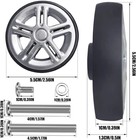 Luggage Suitcase Replacement Wheels 55mm Wear-resistant Mute Suitcase Luggage