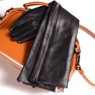New Women s Real Leather Side Zipper Party Evening Overlength Opera long Gloves