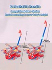 Cartoon Airplane Push Toy Toddler Educational Walking Hand-push Aircraft Toy Usa
