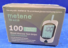 Box 100 Count Metene Td-4116 Blood Glucose Test Strips For Diabetes   Exp 2026
