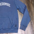 Abercrombie Kids Hoodie 15 16 Blue Fleece Lined Long Sleeve Kangaroo Pockets