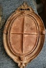 Cast Iron Antique French Coat Rack Mirror Great Architectural Piece