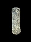    india     Ancient Gandhara Janapada Authentic Old 600 B c Silver Coin Bent Bar 