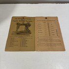 Wheeler   Wilson  9 Sewing Machine Original Manual Form 42 Ephemera Complete