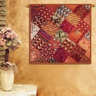 Rich Beads Embroidered Ethnic Decorative Art Vintage Wall Hanging Tapestry 40 